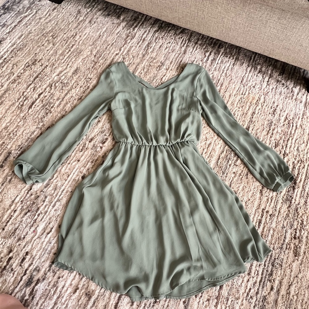 Long sleeve flowy dress